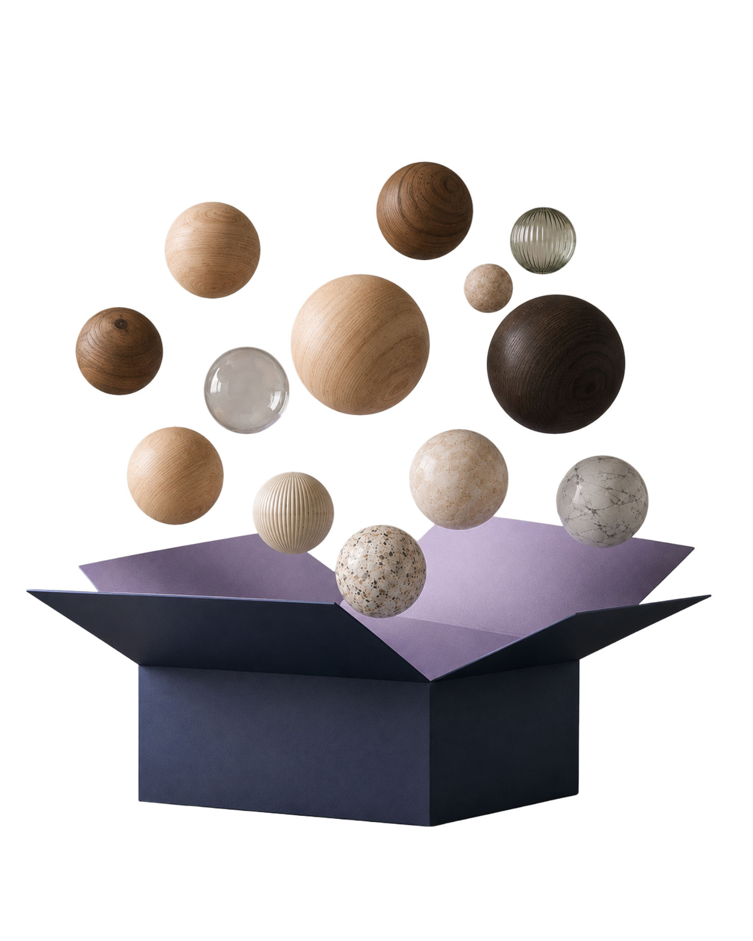 Materiais configurados